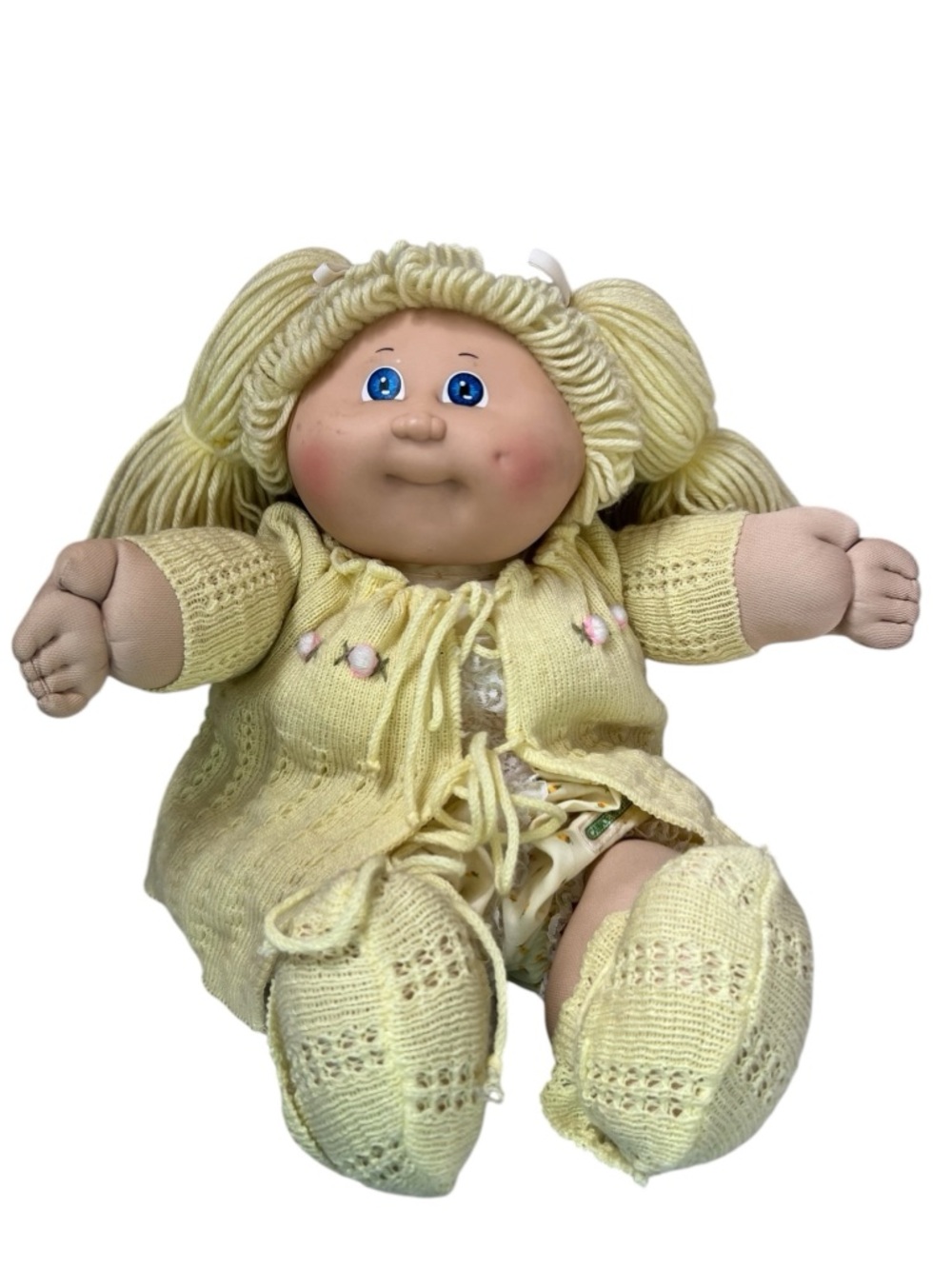 Cabbage Patch Doll 1978-1982 Vintage Yellow Hair Blue Eyes